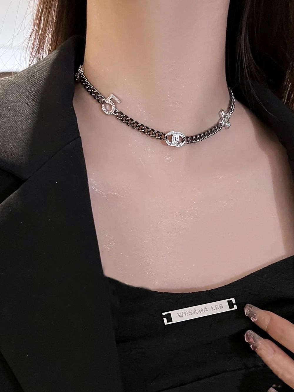 Choker Chanel Sang Chảnh