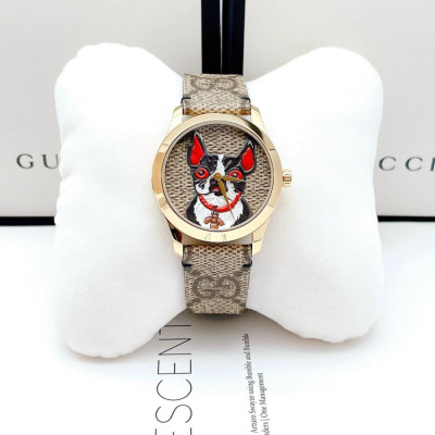 Đồng hồ Gucci G-Timeless chú chó Bull Pháp Case 38mm