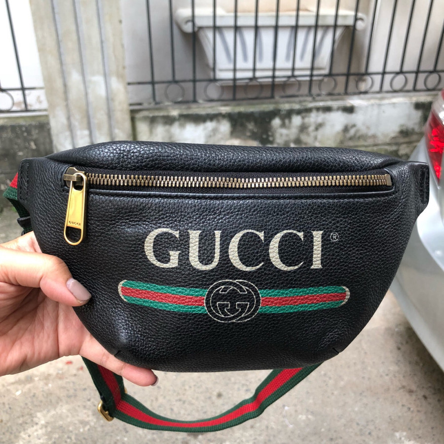 ❤️ Gucci print small belt bag