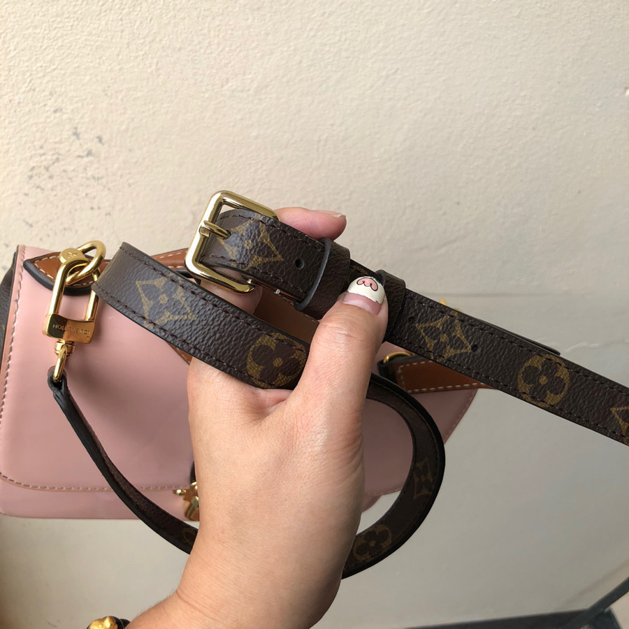 Louis Vuitton Cherrywood BB Smooth Patent Leather Monogram Top Handle: