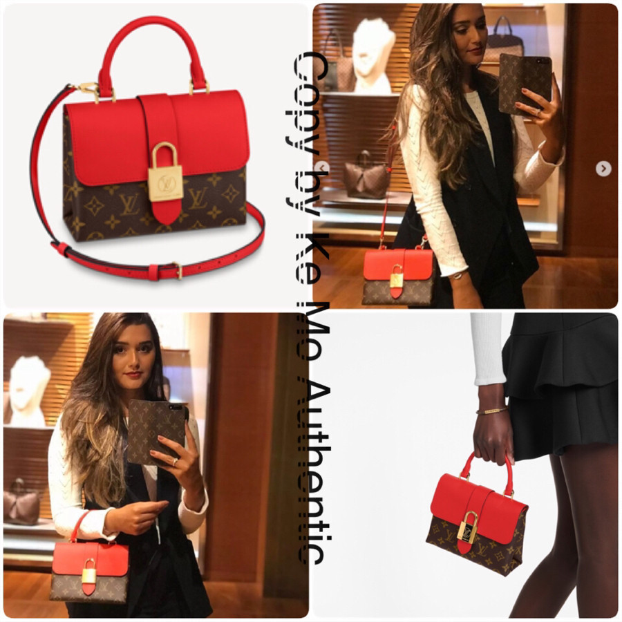 ❤️ Louis Vuitton locky BB monogram & red: