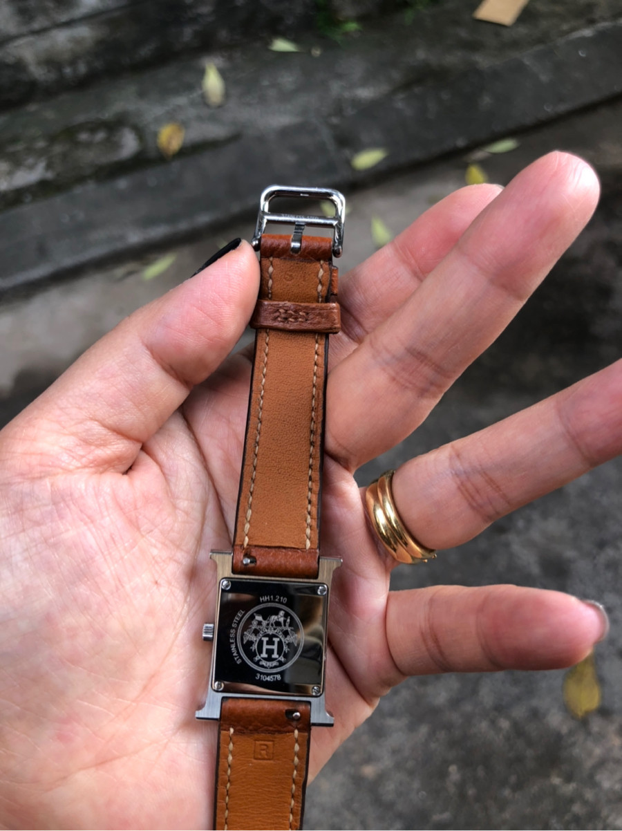 Hermes - watch hh1 210 - brown(gold) - SHW sz PM: