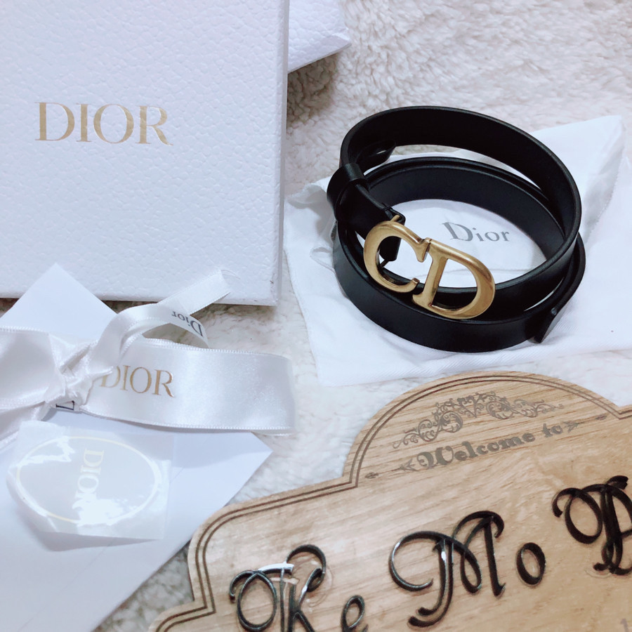 DIOR Saddle Belt - black bản 2cm sz 75: