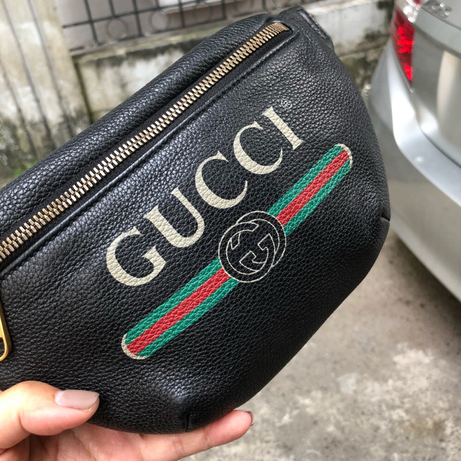 ❤️ Gucci print small belt bag