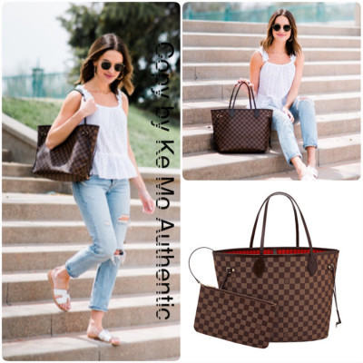 Louis Vuitton Neverfull MM Damier Ebene Bags Handbags: