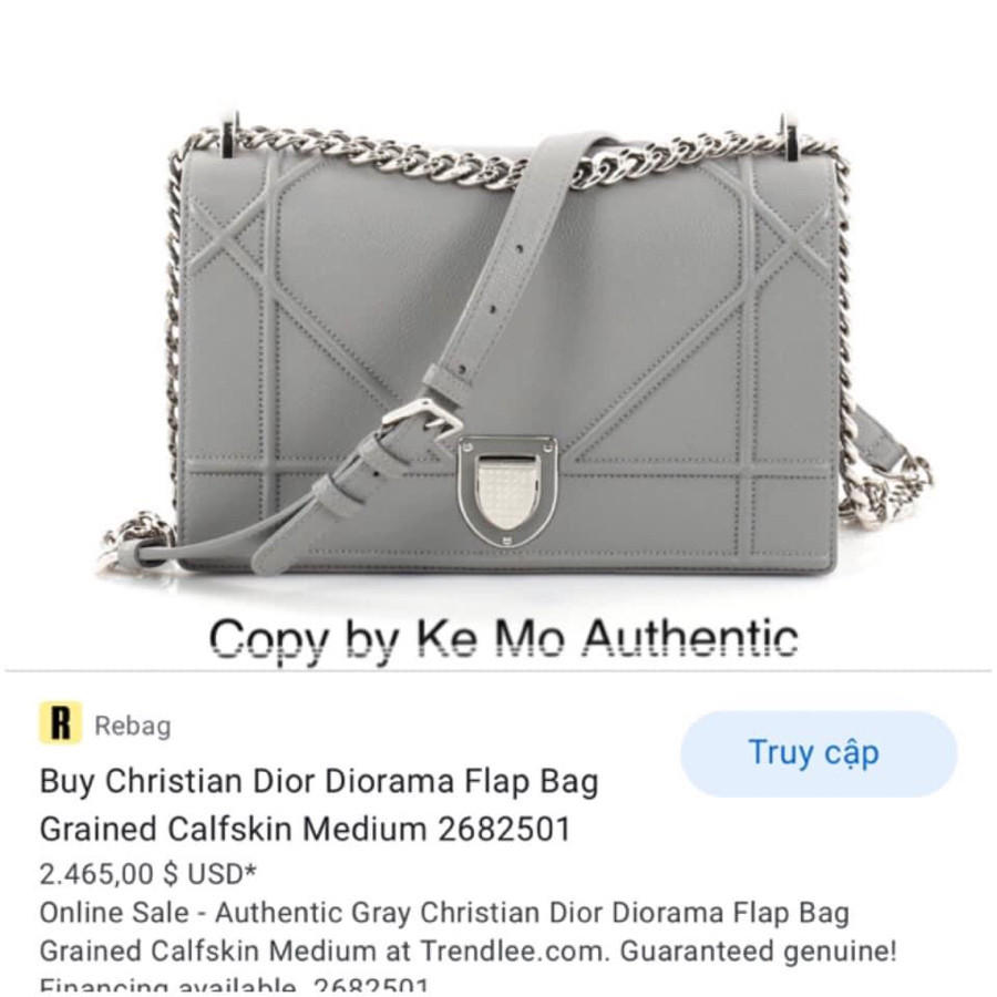 Christian Dior Diorama Flap Bag Grained Calfskin Mini Black  eBay