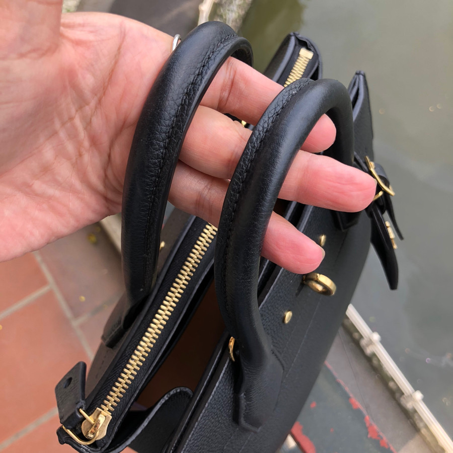 Louis vuitton City Steamer PM 2 Way Shoulder Taurillon Clemence Leather Noir - black: