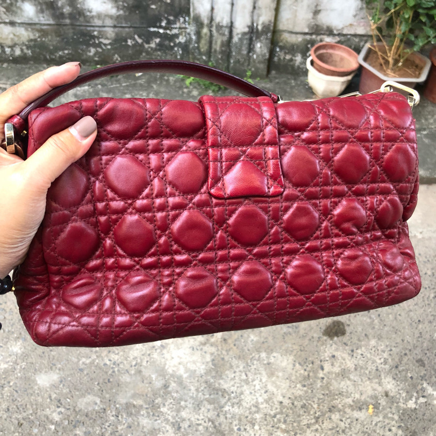 ❤️Dior new lock flap bag - burgundy