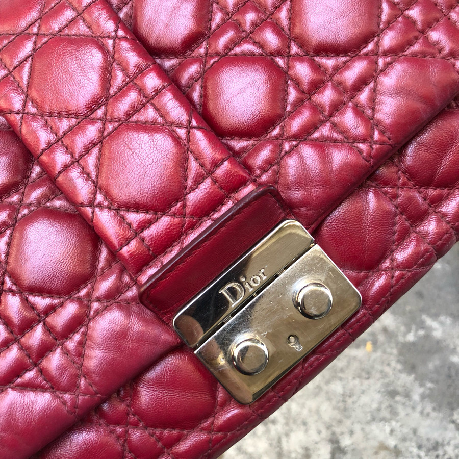 ❤️Dior new lock flap bag - burgundy