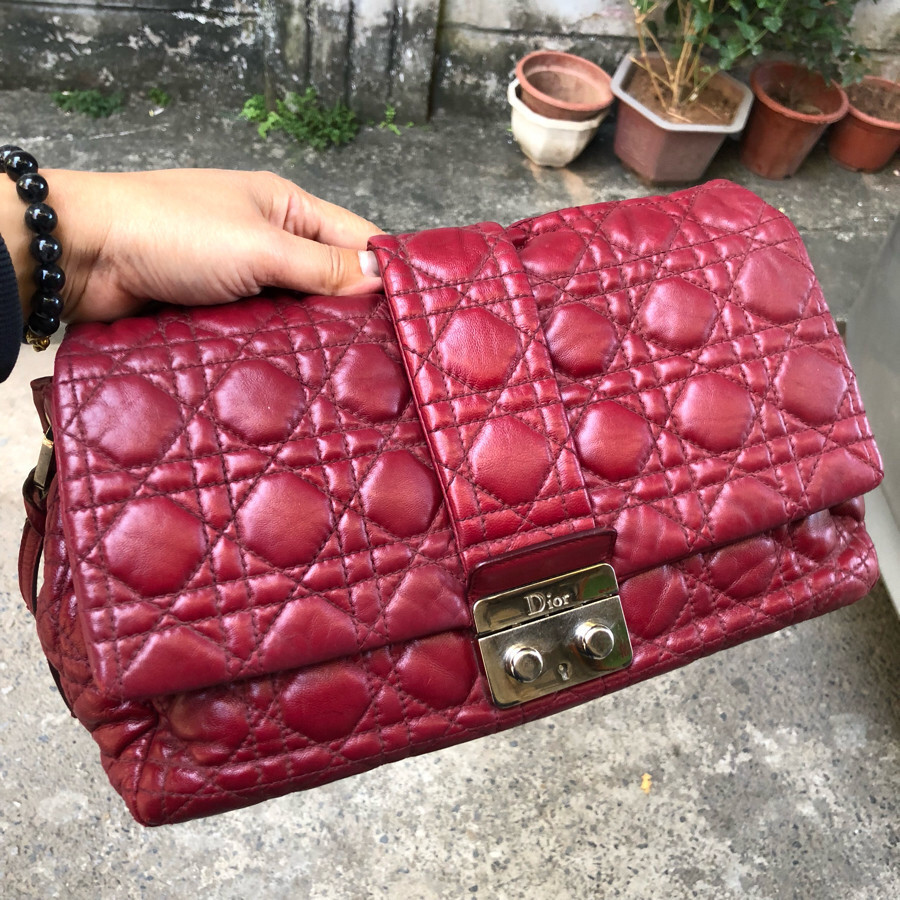 ❤️Dior new lock flap bag - burgundy