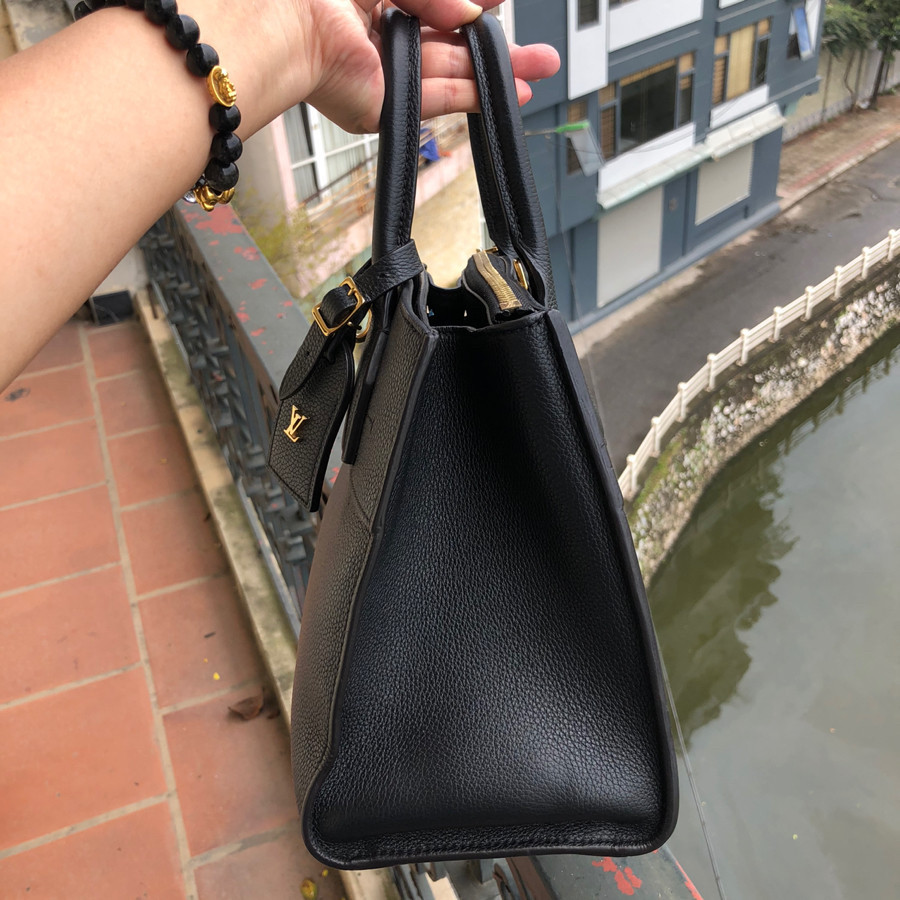 Louis vuitton City Steamer PM 2 Way Shoulder Taurillon Clemence Leather Noir - black:
