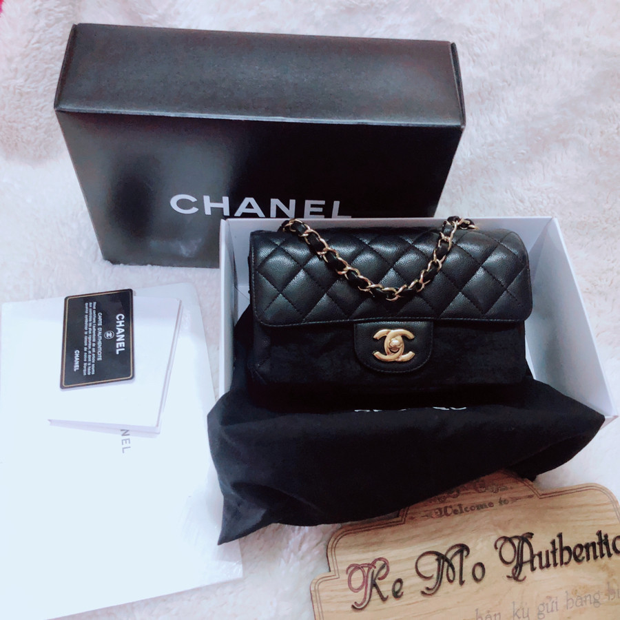 Chanel classic mini hot sale 8 caviar