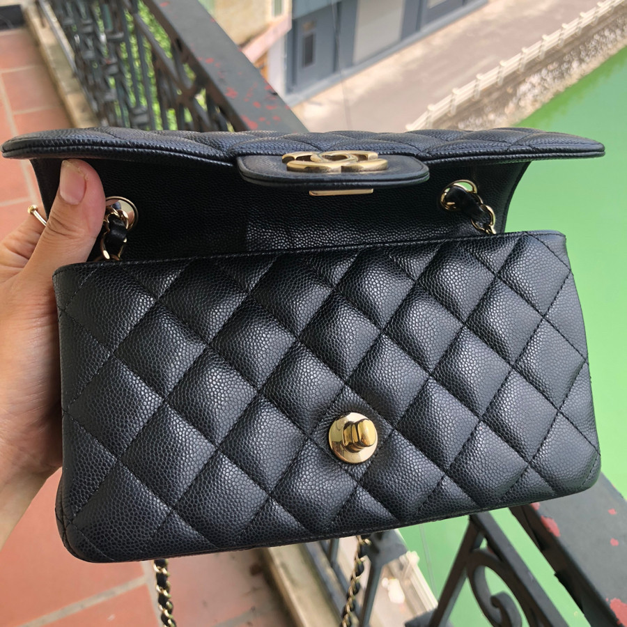 ❤️ Chanel classic mini 8 - black caviar & GHW: