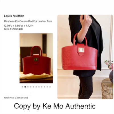 Louis Vuitton Mirabeau PM Bag - epi red