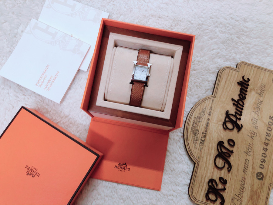 Hermes - watch hh1 210 - brown(gold) - SHW sz PM: