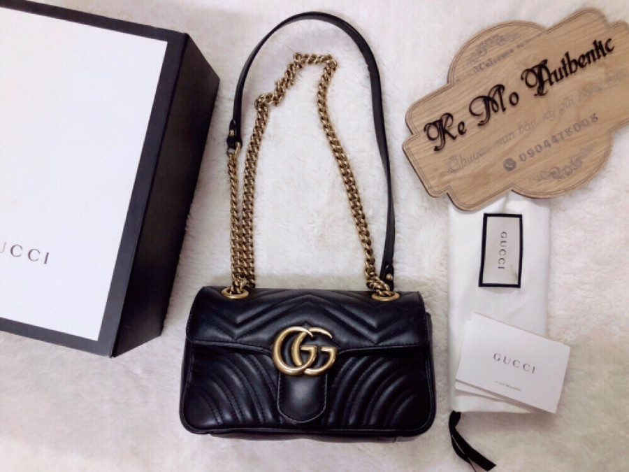 Gucci marmont 22 - black leather