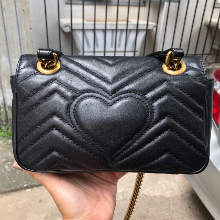 Gucci marmont 22 - black leather