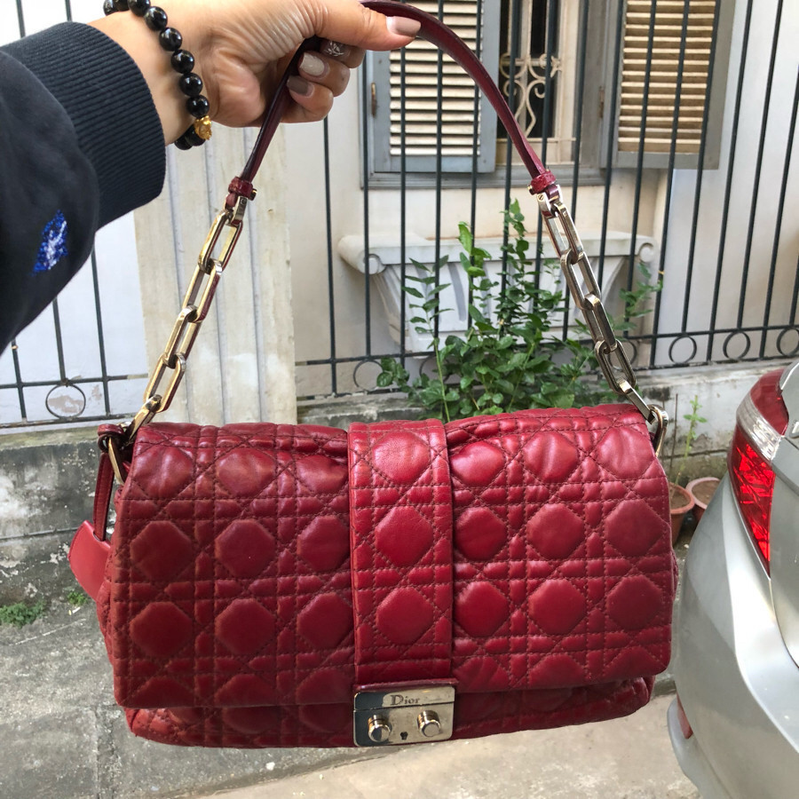 ❤️Dior new lock flap bag - burgundy