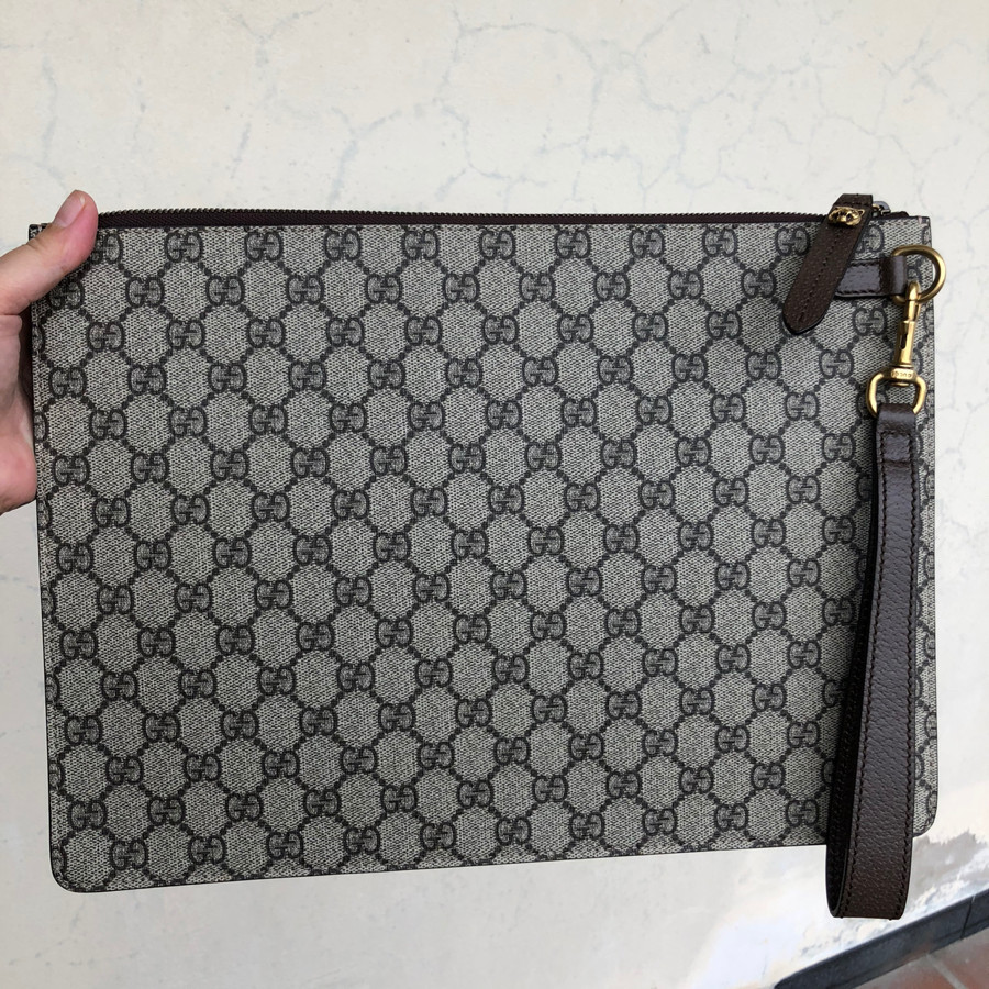 Gucci - GG Supreme Monogram Butterfly Clutch Bag: