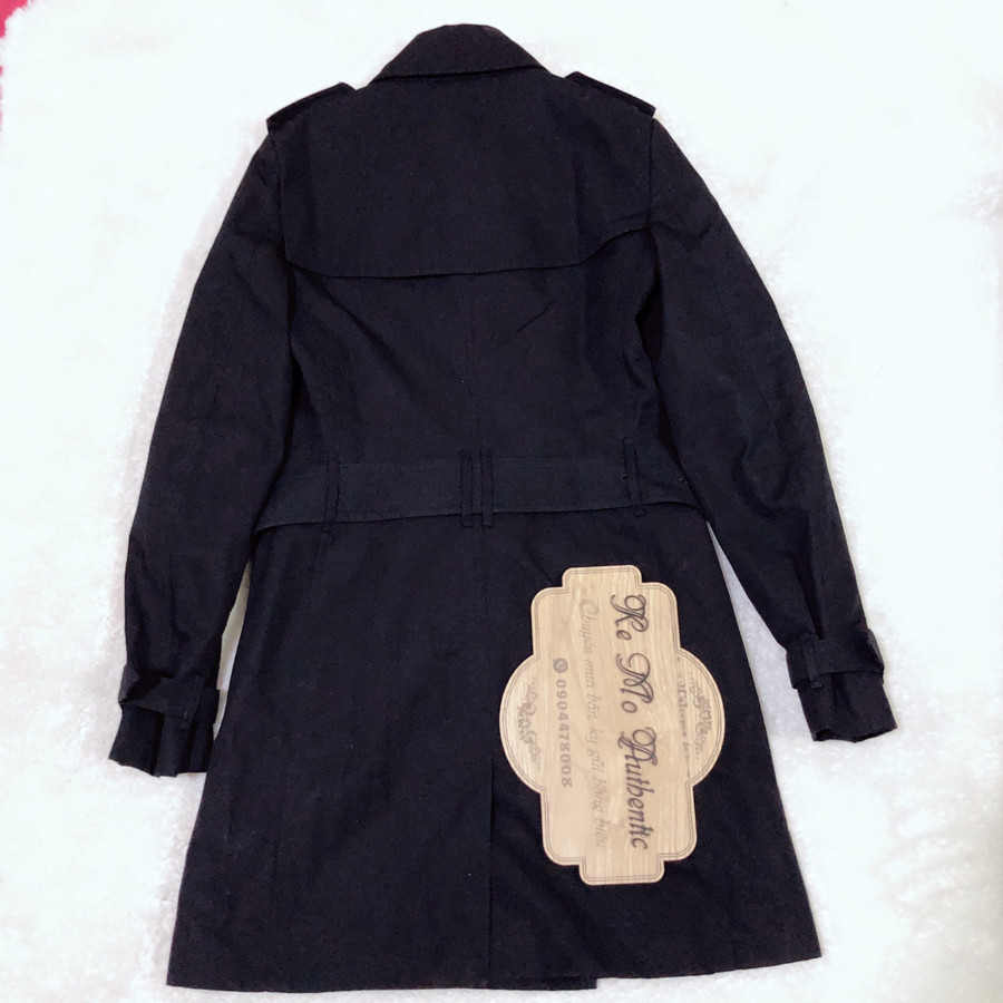 Burberry london harbourne trench coat black sz 2(34 ~ 45 - 48kg):