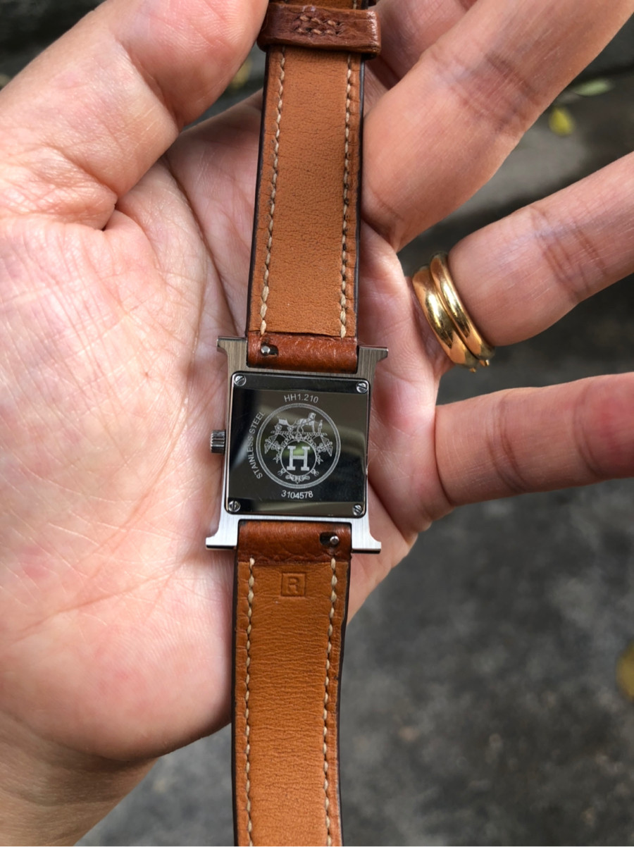 Hermes - watch hh1 210 - brown(gold) - SHW sz PM: