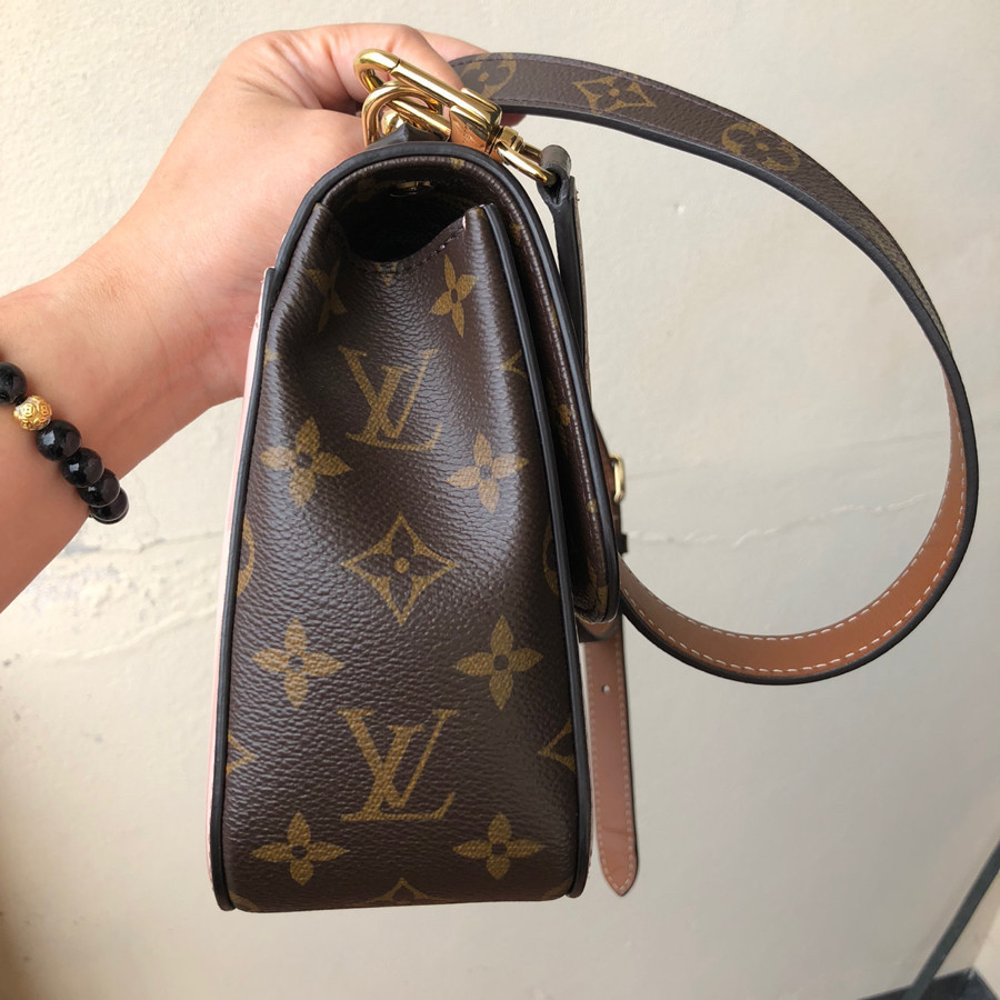 Louis Vuitton - Cherrywood BB Smooth Patent Leather Monogram Top Handle