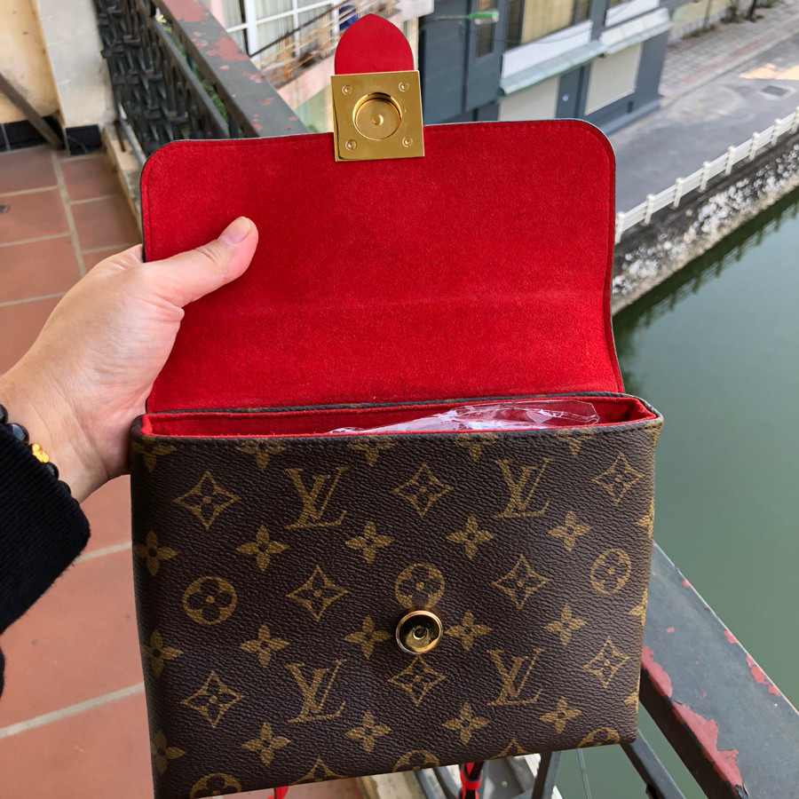 Louis Vuitton Locky BB Red Monogram Shoulder Bag