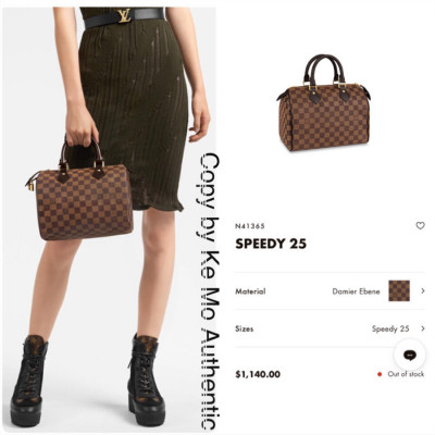 Louis vuitton Damier Ebene canvas Speedy 25: