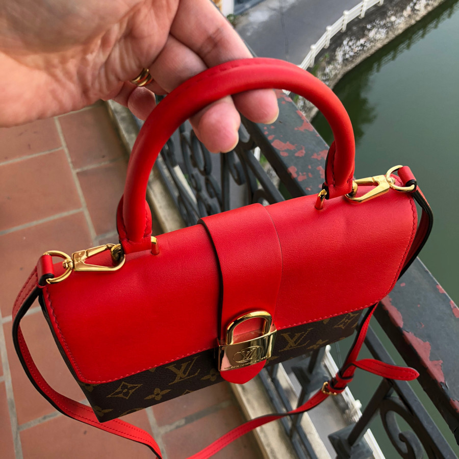 ❤️ Louis Vuitton locky BB monogram & red: