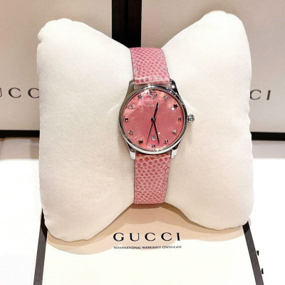 Đồng hồ Gucci G-Timeless màu hồng Case 29mm