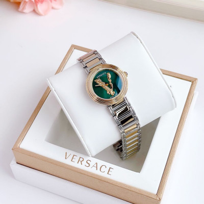 Đồng hồ Versace Virtus Mini Duo Green Dial Two Tone Ladies Watch Case 28mm