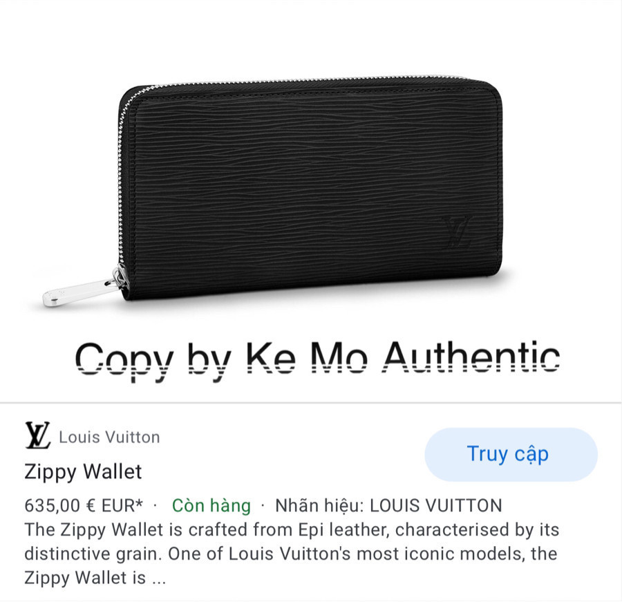 Louis Vuitton - Zippy wallet black epi leather: