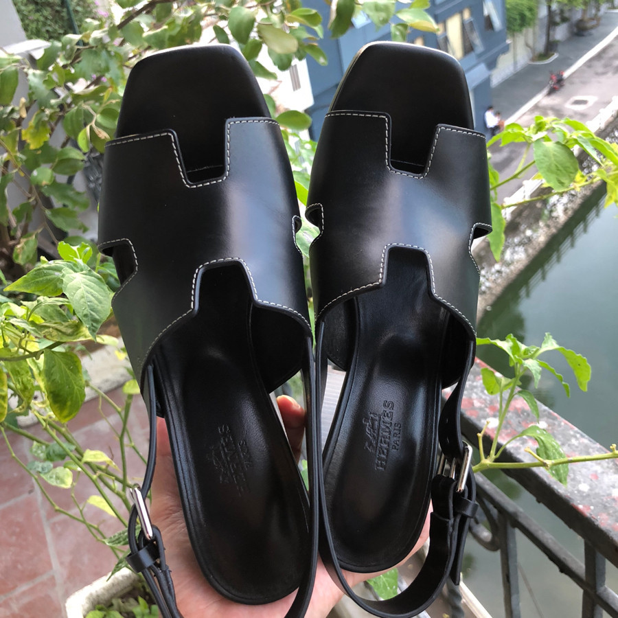 ❤️ Hermes - Eris 90 sandal - black sz 38: