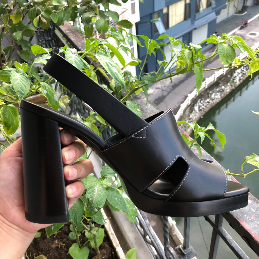 ❤️ Hermes - Eris 90 sandal - black sz 38: