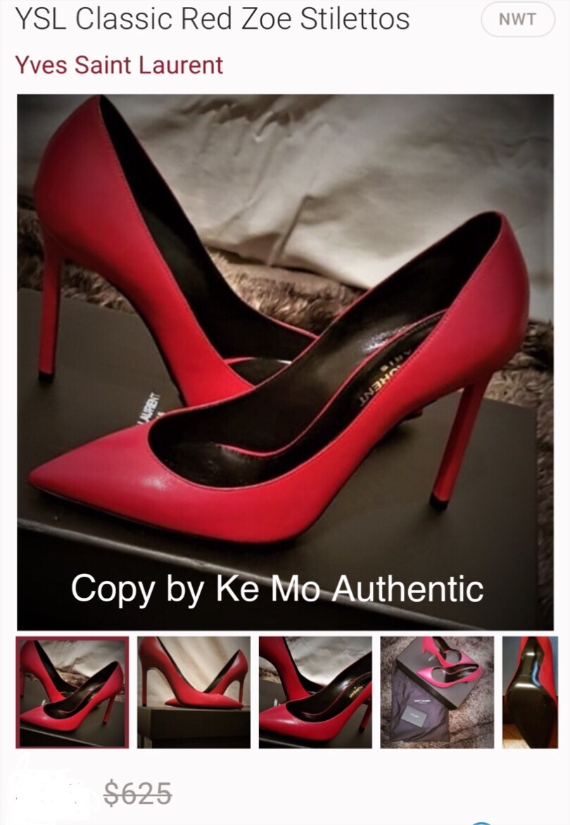 YSL - Classic Red Zoe Stilettos sz 36: