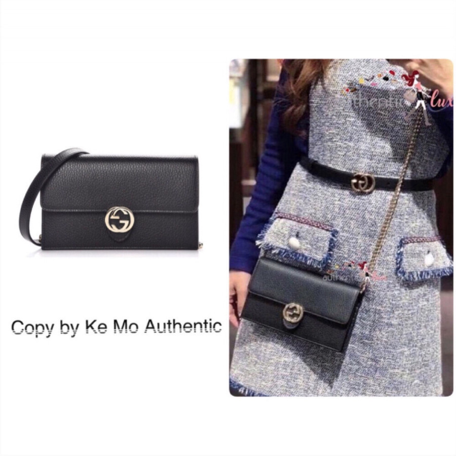 Gucci Woc interlocking - black leather