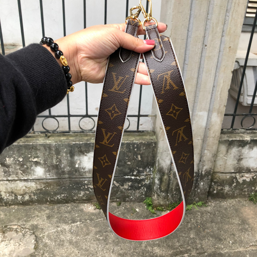 ❤️Louis Vuitton BandouliÈre Monogram Canvas Shoulder Strap - red