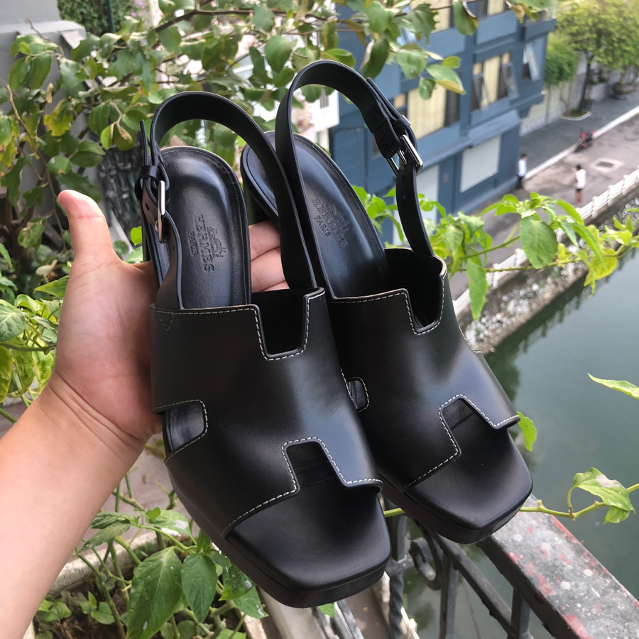 ❤️ Hermes - Eris 90 sandal - black sz 38: