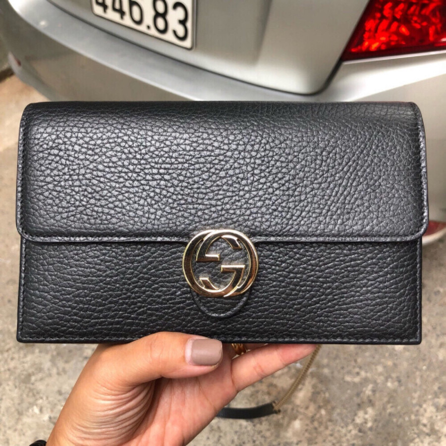 Gucci Woc interlocking - black leather