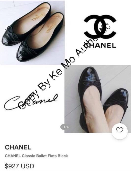 Chà Nồi Patent Cap Toe Ballerina Flats - black sz 37,5 :