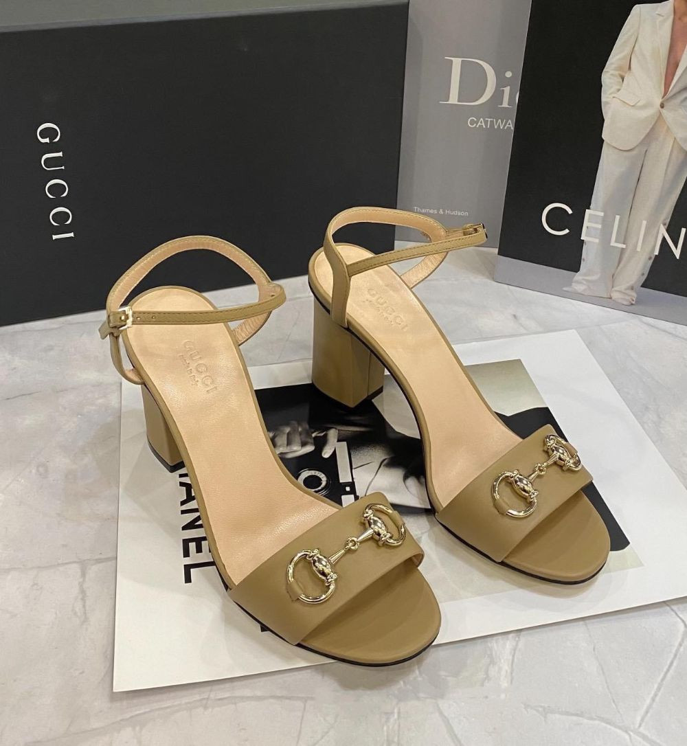 Sandal Gucci Leather Miro Soft màu Bright Camel