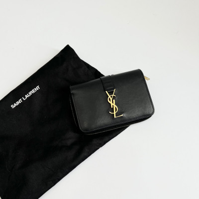 Ví bấm zip Yves Saint Laurent