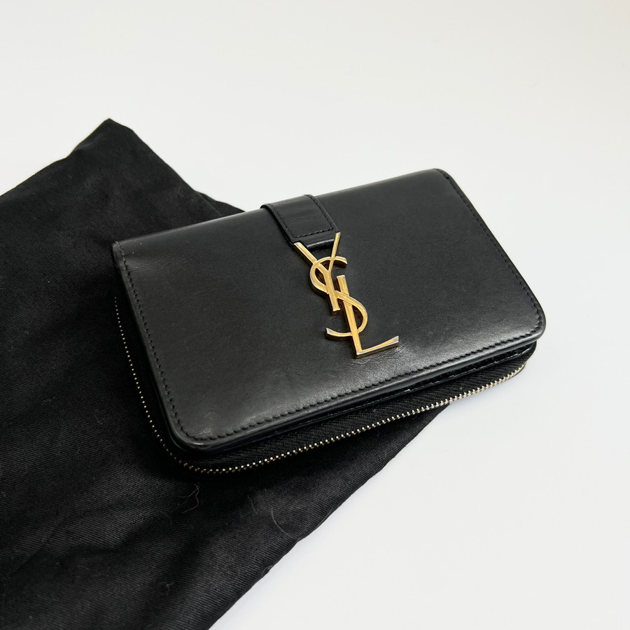 Ví bấm zip Yves Saint Laurent