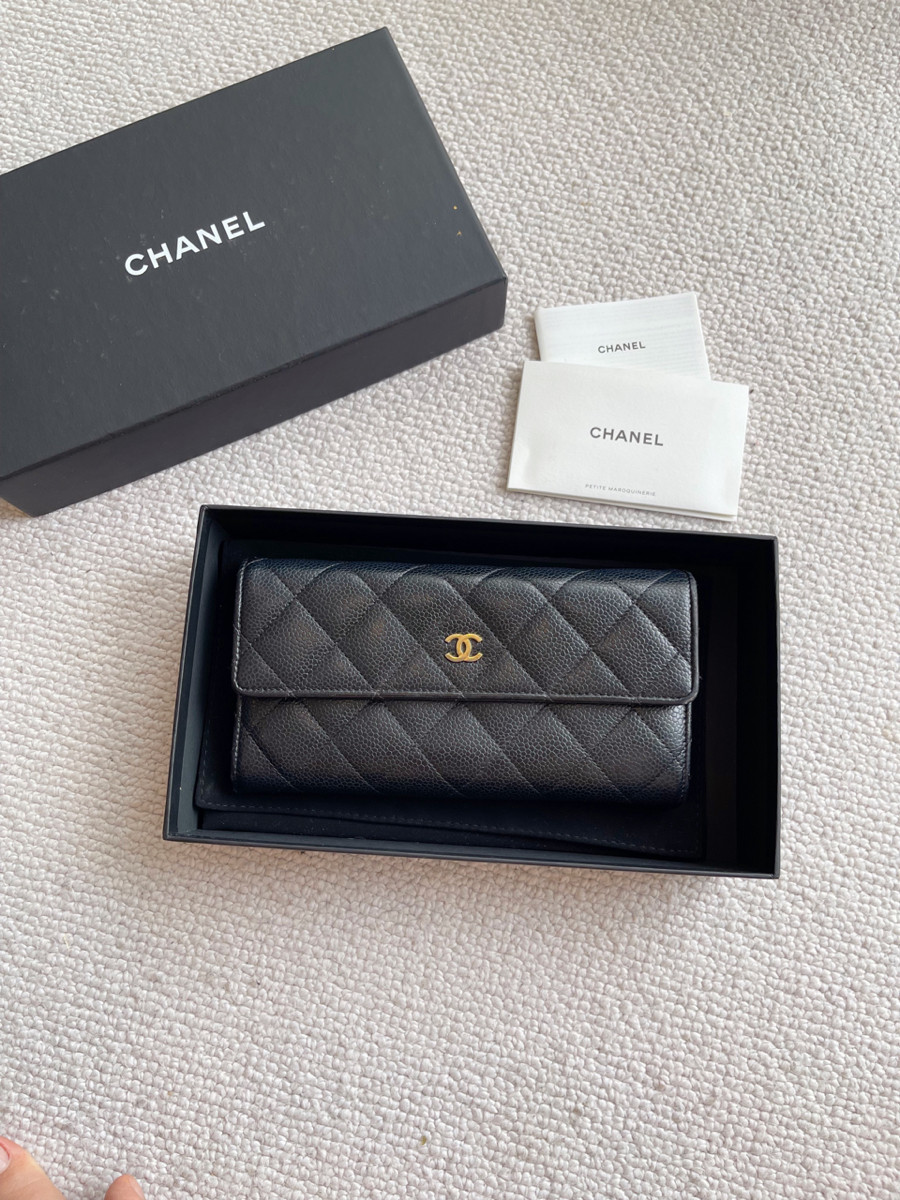 Ví dài chanel caviar