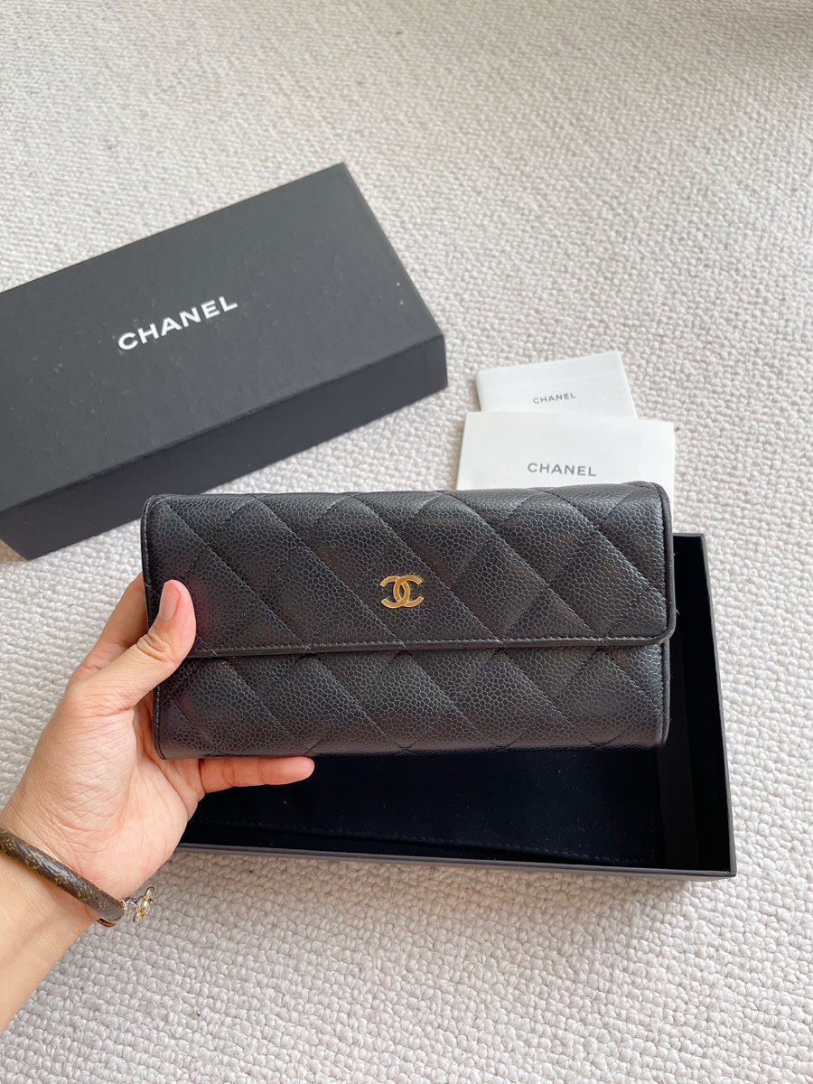 Ví dài chanel caviar