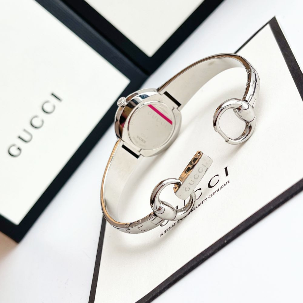 Đồng hồ Gucci U-Play Quartz White Dial Silver Ladies Watch Case 27mm