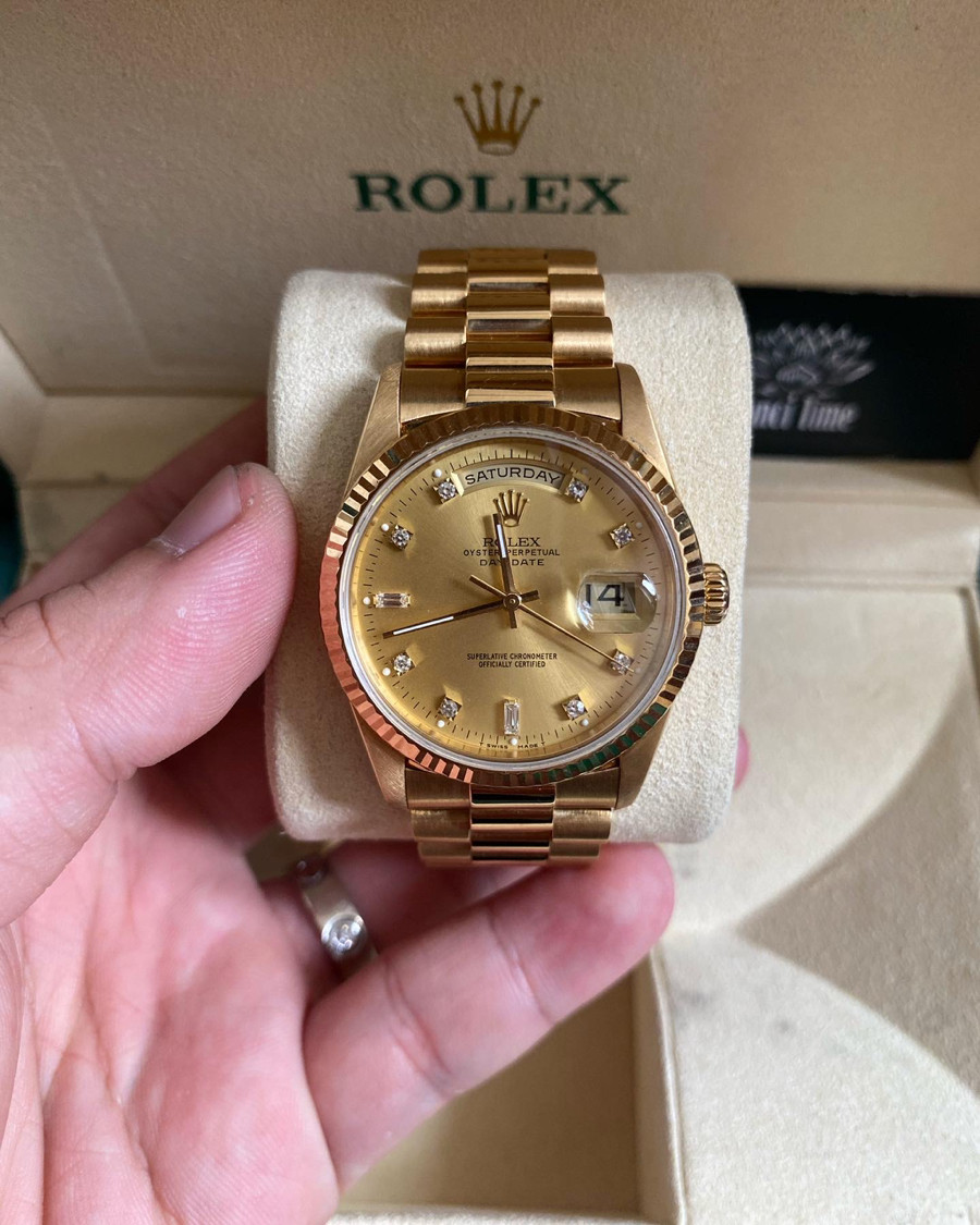 Rolex 18238 18k gold