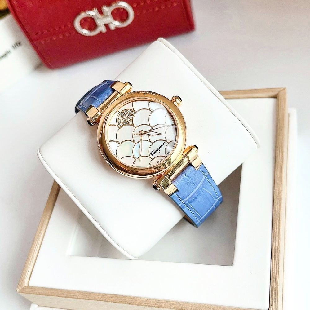 Đồng hồ Salvatore Ferragamo Gillio Diamond 34mm