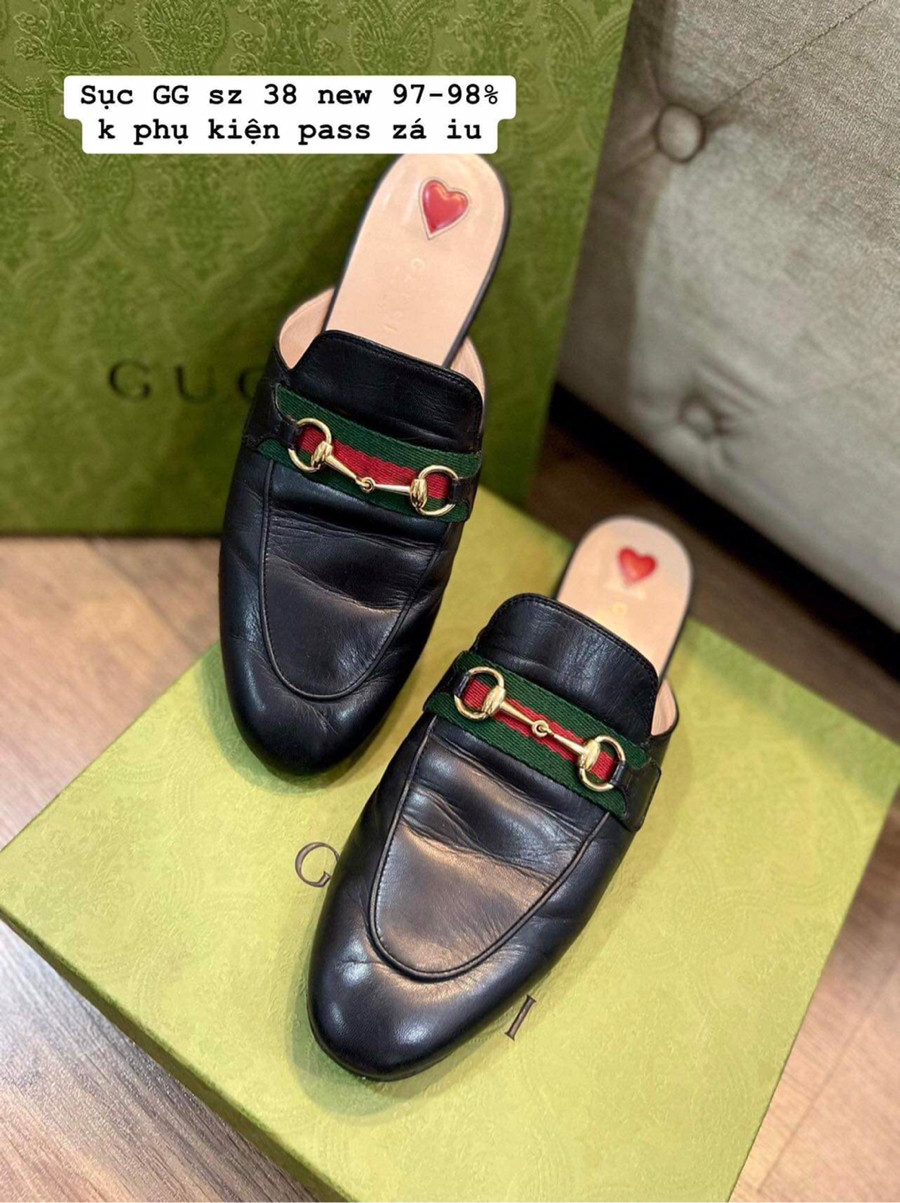 Sục gucic đen logo sz 38