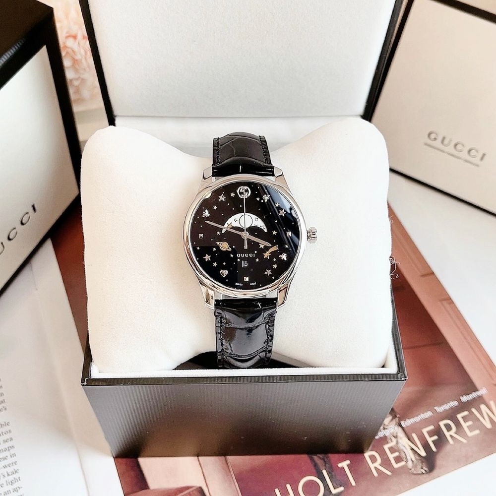 Đồng hồ Gucci G-Timeless Black Moonphase Case 39mm
